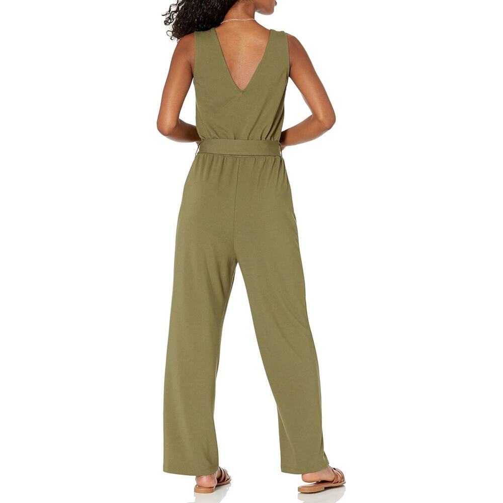 The Drop Women's @caralynmirand Sleeveless Wrap Jumpsuit - Picture 2 of 5